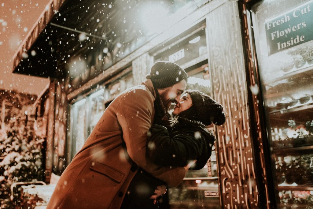 happy valentines day, love, kiss, romance, together, snow, season, winter, people, nature, man, woman, cold, weather, couple, hug